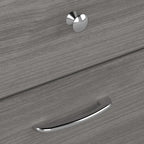 Bureau d'angle assis-debout de 183 cm avec huche, réglage en hauteur sur 3 positions