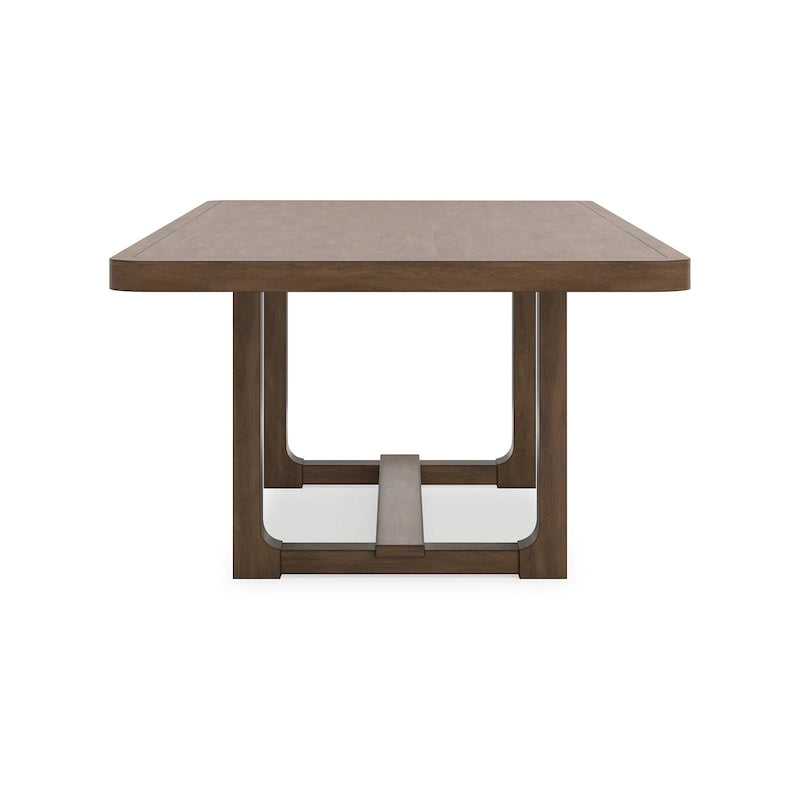 Table de salle à manger de ferme extensible 84 à 108 pouces, bois marron