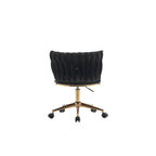 Fauteuils de bureau ergonomiques rembourrés avec roulettes pivotantes réglables