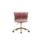 Fauteuils de bureau ergonomiques rembourrés avec roulettes pivotantes réglables