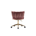 Fauteuils de bureau ergonomiques rembourrés avec roulettes pivotantes réglables