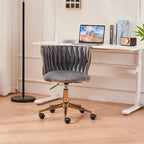 Fauteuils de bureau ergonomiques rembourrés avec roulettes pivotantes réglables