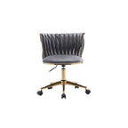 Fauteuils de bureau ergonomiques rembourrés avec roulettes pivotantes réglables
