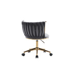 Fauteuils de bureau ergonomiques rembourrés avec roulettes pivotantes réglables