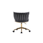 Fauteuils de bureau ergonomiques rembourrés avec roulettes pivotantes réglables