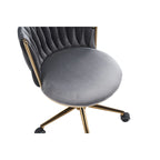Fauteuils de bureau ergonomiques rembourrés avec roulettes pivotantes réglables