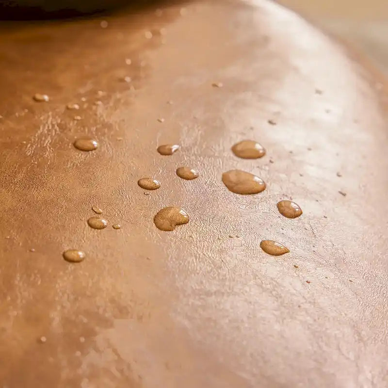 Ensemble de 2 chaises d'appoint capitonnées à dossier haut Crème/Marron/Taupe