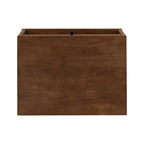 Table de chevet Frey en bois à 1 tiroir avec casier ouvert, finition marron