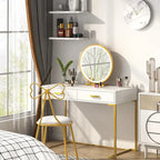 Bureau d'ordinateur moderne / Bureau de travail avec 2 tiroirs pour chambre à coucher, bureau à domicile