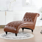 Chaise longue capitonnée sans accoudoirs - 62,8 x 27,17 x 32,87
