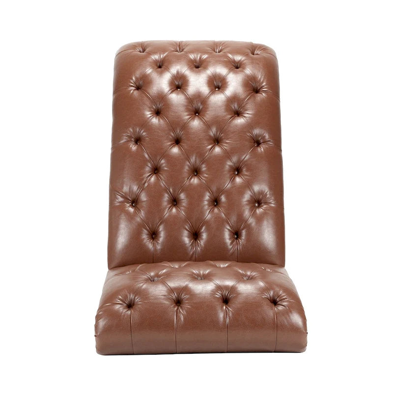 Chaise longue capitonnée sans accoudoirs - 62,8 x 27,17 x 32,87