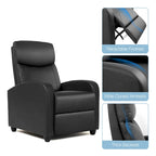 Fauteuil inclinable de massage avec mécanisme à pousser - Fauteuil de cinéma maison - Fauteuil inclinable