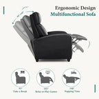 Fauteuil inclinable de massage avec mécanisme à pousser - Fauteuil de cinéma maison - Fauteuil inclinable