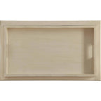 HomeRoots Chariot de bar roulant en bois blanc vieilli 30 po L x 18 po P x 32 po H