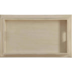 HomeRoots Chariot de bar roulant en bois blanc vieilli 30 po L x 18 po P x 32 po H