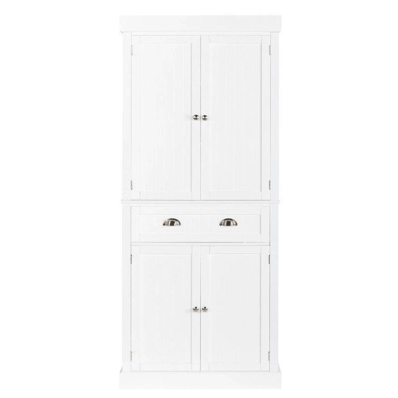 Desserte roulante en bois blanc aspect vieilli, 30 po larg. x 18 po prof. x 32 po haut.