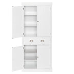 Desserte roulante en bois blanc aspect vieilli, 30 po larg. x 18 po prof. x 32 po haut.