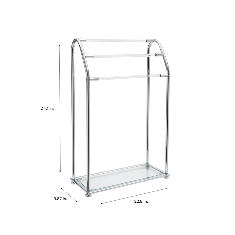 Organize It All Porte-serviettes autoportant en acrylique - 22,75x9,87x34,12