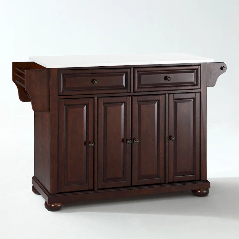 Dessert de cuisine complet avec plateau en granit, 52"L x 18"P x 34"H