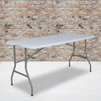 Table pliante en plastique de 1,51 m avec poignée – Table d'événement