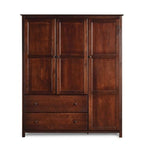 Armoire de chambre en finition bois de cerisier - 72 H x 59.5 L x 21.5 P