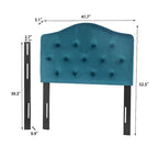 Tête de lit capitonnée Adeco Camelback pour lit jumeau