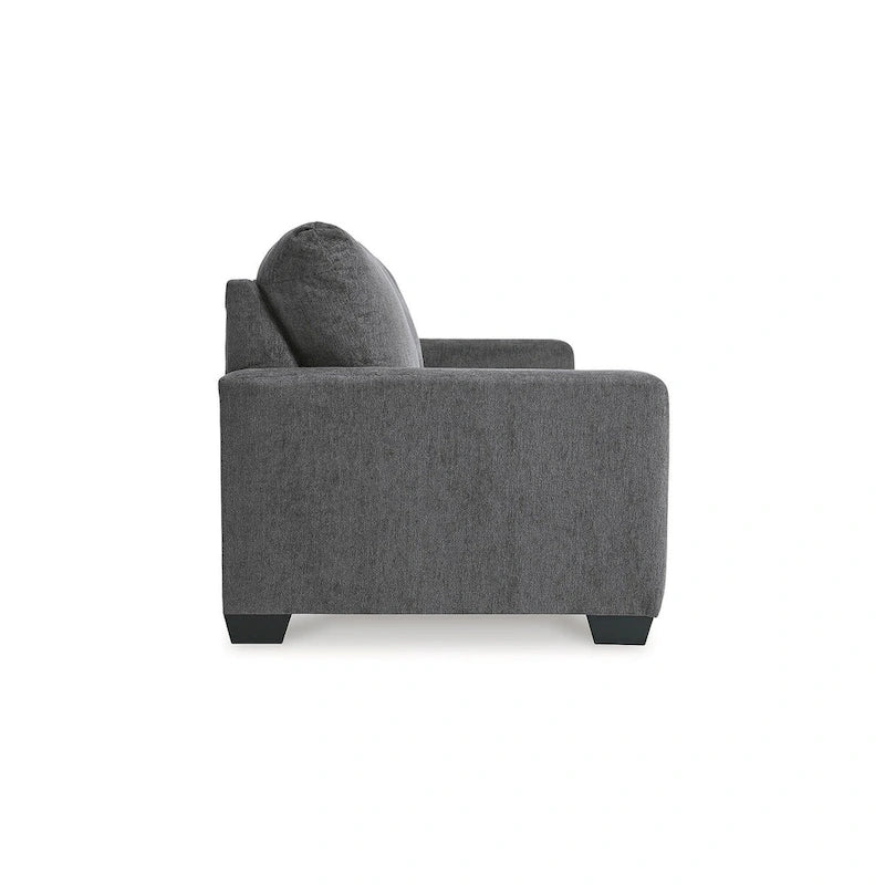 Canapé-lit Queen en étain avec matelas en mousse à mémoire de forme, 85"L x 40"P x 39"H