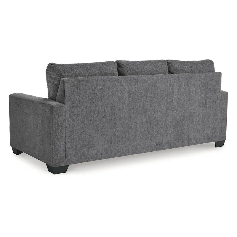 Canapé-lit Queen en étain avec matelas en mousse à mémoire de forme, 85"L x 40"P x 39"H