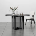 Table de salle à manger double piédestal en bois de chêne Cinna Lumioca