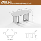 Table de salle à manger double piédestal en bois de chêne Cinna Lumioca