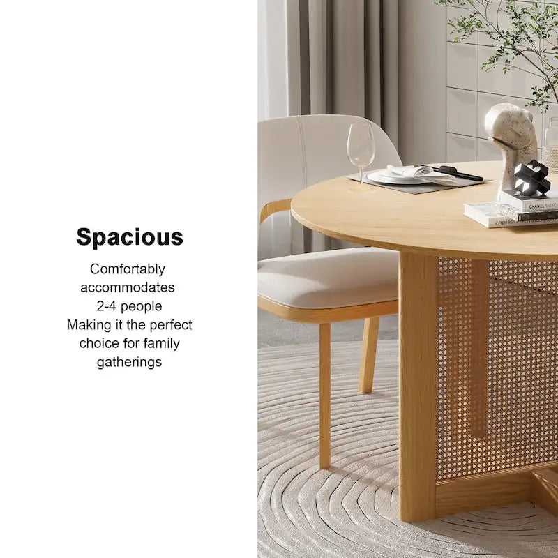 Table de salle à manger double piédestal en bois de chêne Cinna Lumioca