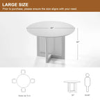 Table de salle à manger double piédestal en bois de chêne Cinna Lumioca