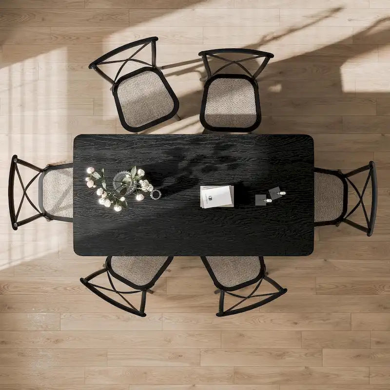 Table de salle à manger double piédestal en bois de chêne Cinna Lumioca