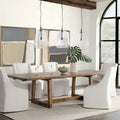 Classic Home Lyra 80-110 Extendable Dining Table in Smoke Brown - 80-110Wx39Dx30H