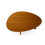 Table basse scandinave du milieu du siècle, finition ambrée