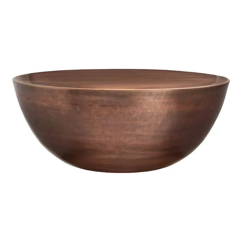 Table basse ronde contemporaine en fer, 80 cm de diamètre
