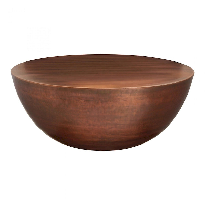 Table basse ronde contemporaine en fer, 80 cm de diamètre