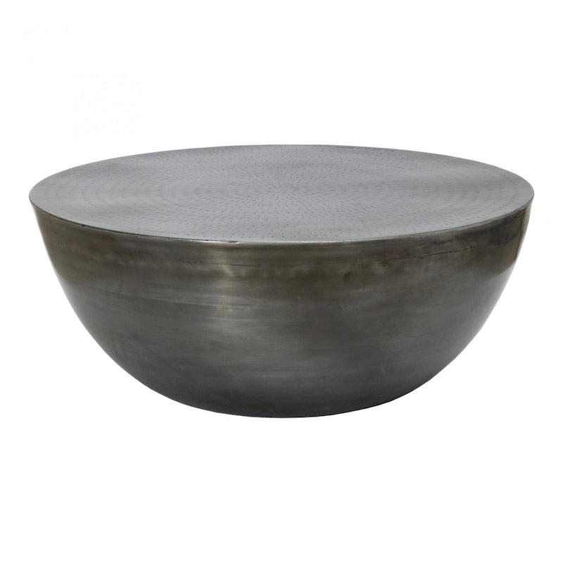 Table basse ronde contemporaine en fer, 80 cm de diamètre