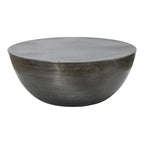 Table basse ronde contemporaine en fer, 80 cm de diamètre