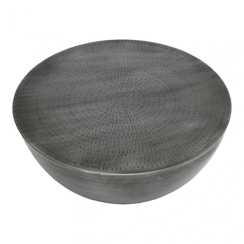 Table basse ronde contemporaine en fer, 80 cm de diamètre