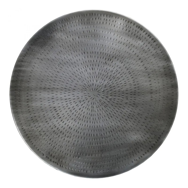 Table basse ronde contemporaine en fer, 80 cm de diamètre