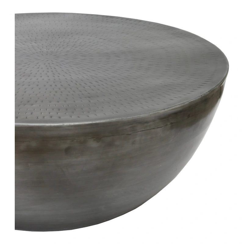 Table basse ronde contemporaine en fer, 80 cm de diamètre