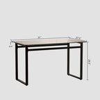 Table à manger rectangulaire en verre
