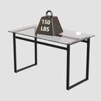 Table à manger rectangulaire en verre