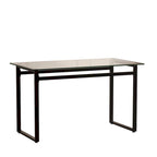 Table à manger rectangulaire en verre