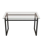 Table à manger rectangulaire en verre