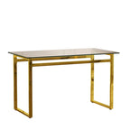 Table à manger rectangulaire en verre