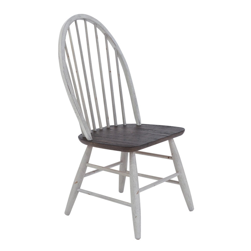 Ensemble de table à tréteaux 7 pièces bicolore blanc rustique en option