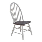Ensemble de table à tréteaux 7 pièces bicolore blanc rustique en option