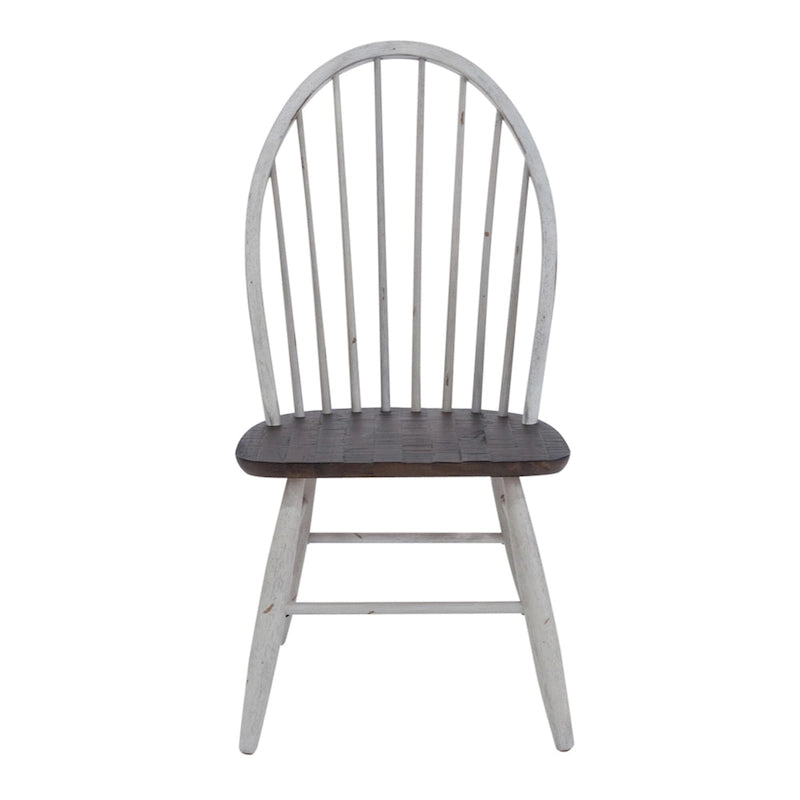 Ensemble de table à tréteaux 7 pièces bicolore blanc rustique en option